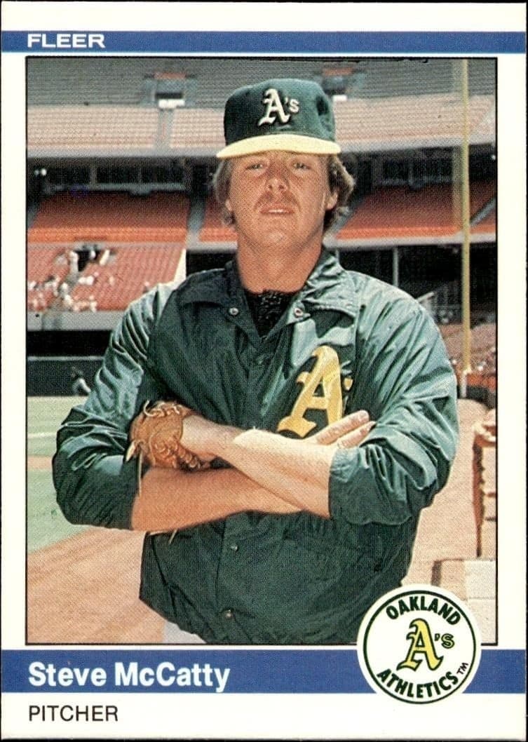 1984 Fleer Steve McCatty #454 trading card