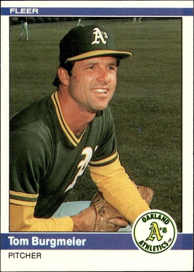 1984 Fleer Tom Burgmeier #439 trading card