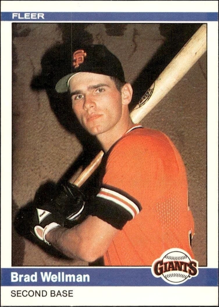 1984 Fleer Brad Wellman #386 trading card