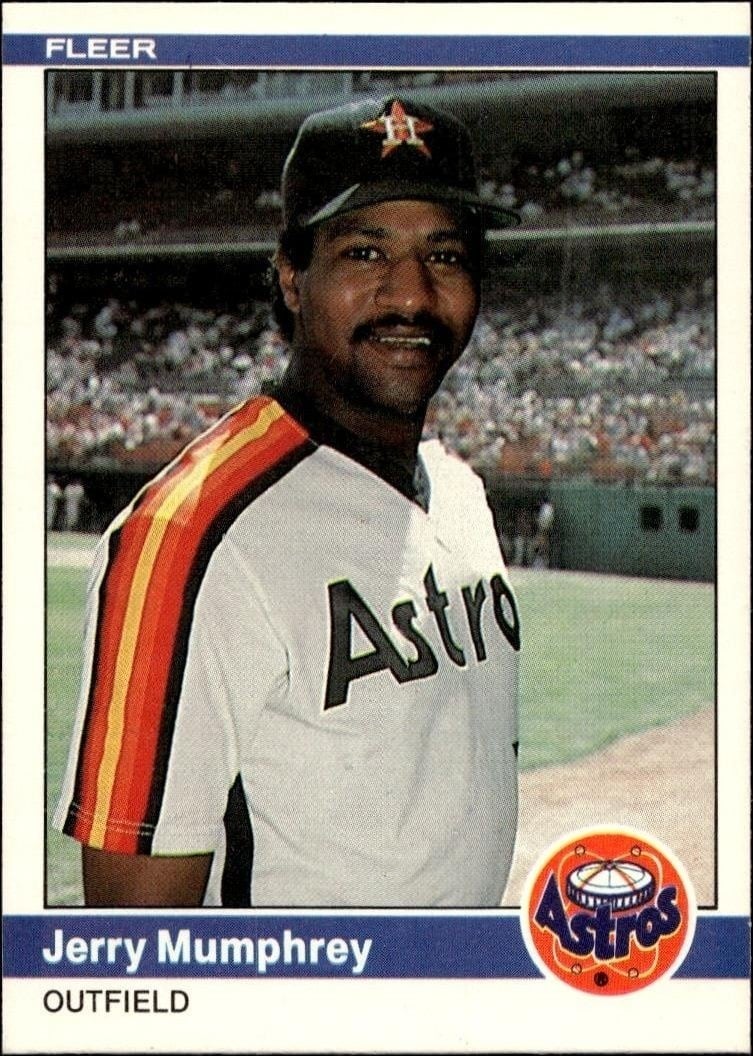 Jerry Mumphrey 1984 Fleer #233 Baseball Trading Card - Front 1984 Fleer Jerry Mumphrey #233 baseball trading card front