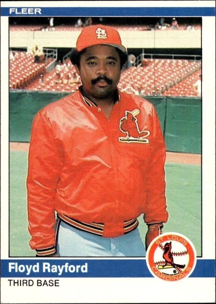 Floyd Rayford 1984 Fleer #334 Baseball Trading Card - Front 1984 Fleer Floyd Rayford #334 baseball trading card front