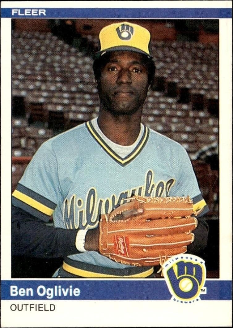 Ben Oglivie 1984 Fleer #210 Baseball Trading Card - Front 1984 Fleer Ben Oglivie #210 baseball trading card front