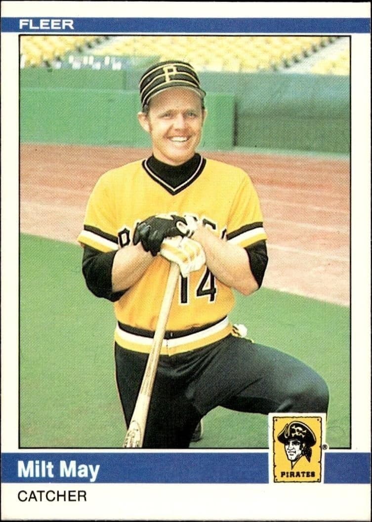 1984 Fleer Milt May #254 trading card