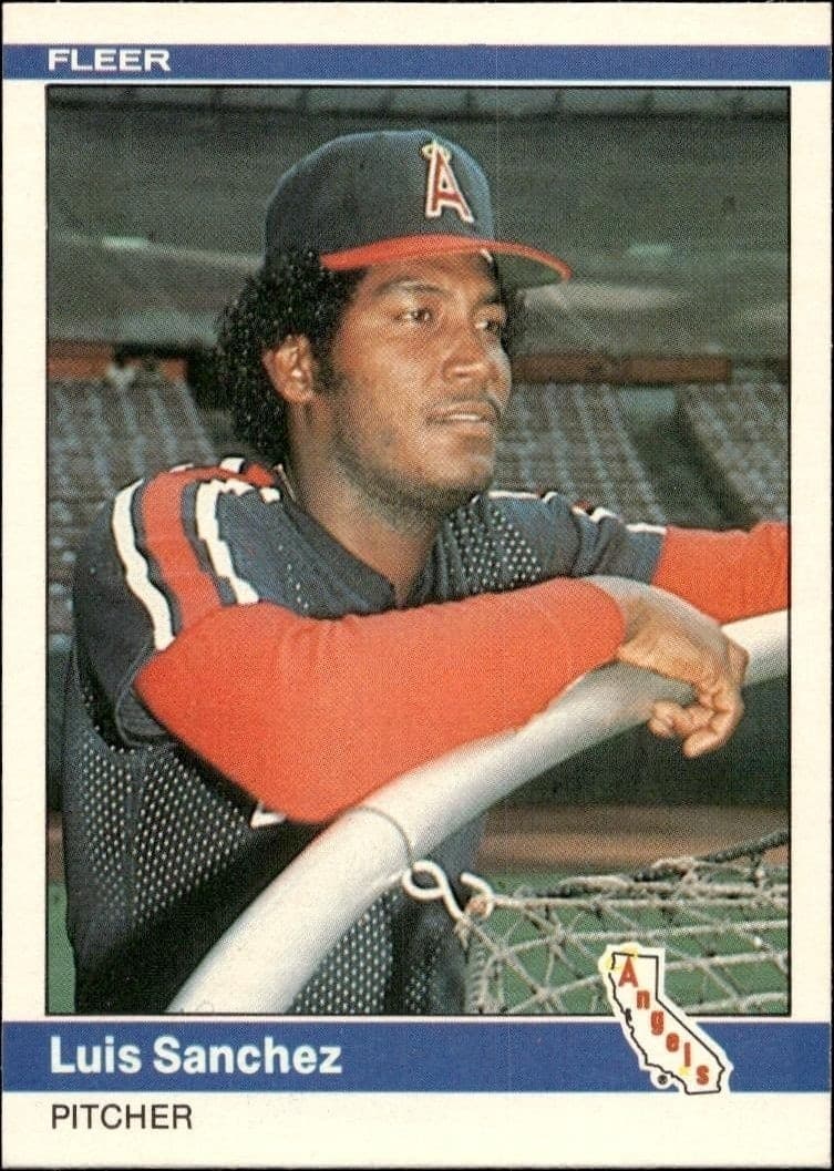 1984 Fleer Luis Sanchez #527 trading card