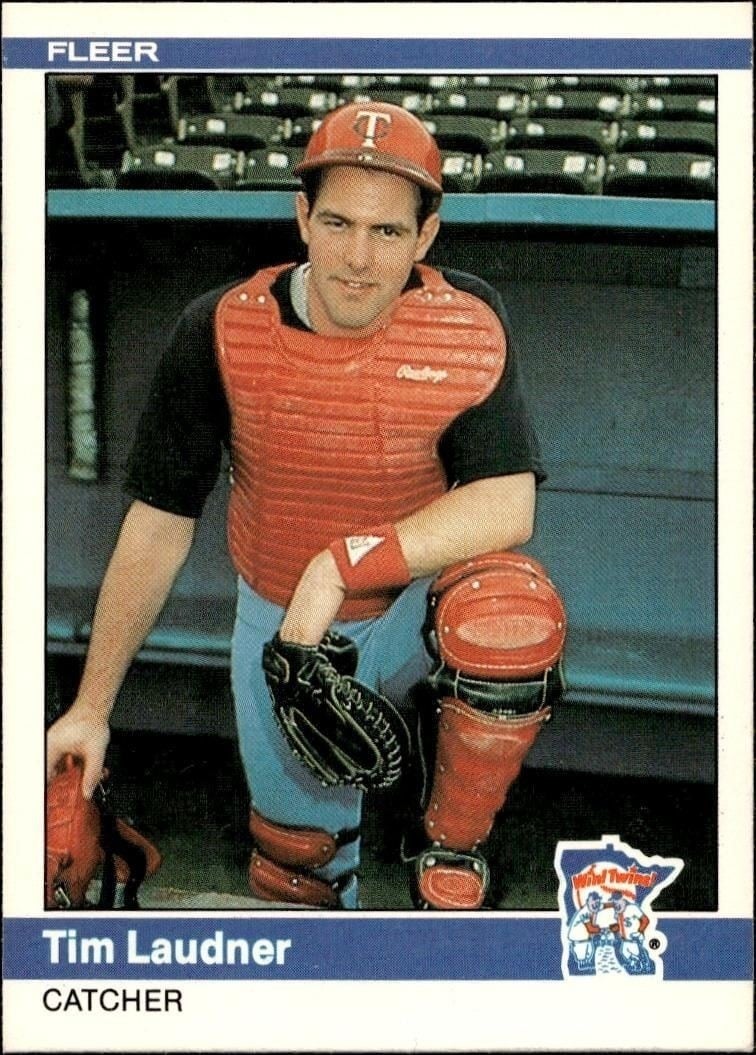Tim Laudner 1984 Fleer #569 Baseball Trading Card - Front 1984 Fleer Tim Laudner #569 baseball trading card front
