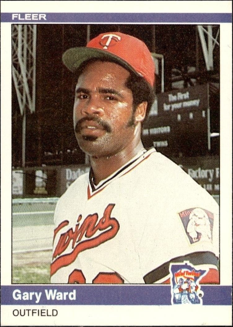 Gary Ward 1984 Fleer #576 Baseball Trading Card - Front 1984 Fleer Gary Ward #576 baseball trading card front