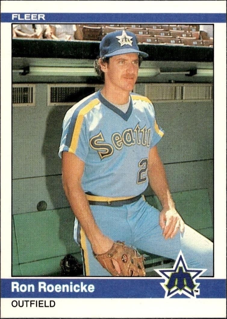 1984 Fleer Ron Roenicke #618 trading card