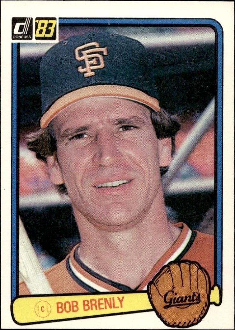 Bob Brenly 1983 Donruss #377 Baseball Trading Card - Front 1983 Donruss Bob Brenly #377 baseball trading card front