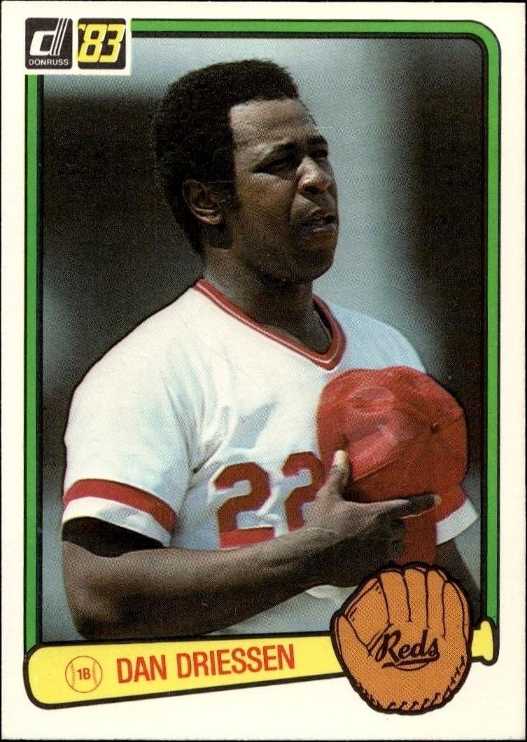 Dan Driessen 1983 Donruss #274 Baseball Trading Card - Front 1983 Donruss Dan Driessen #274 baseball trading card front