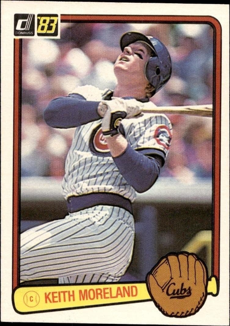 1983 Donruss Keith Moreland #309 trading card