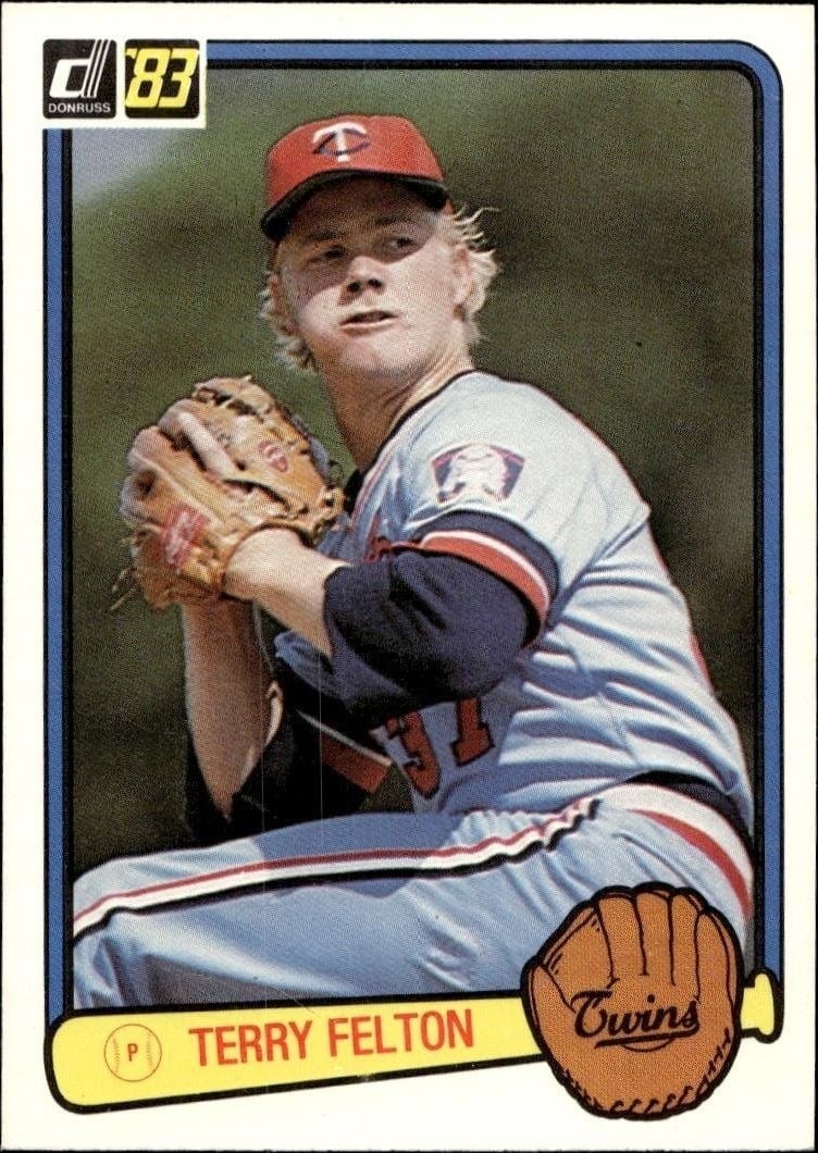 1983 Donruss Terry Felton #354 trading card