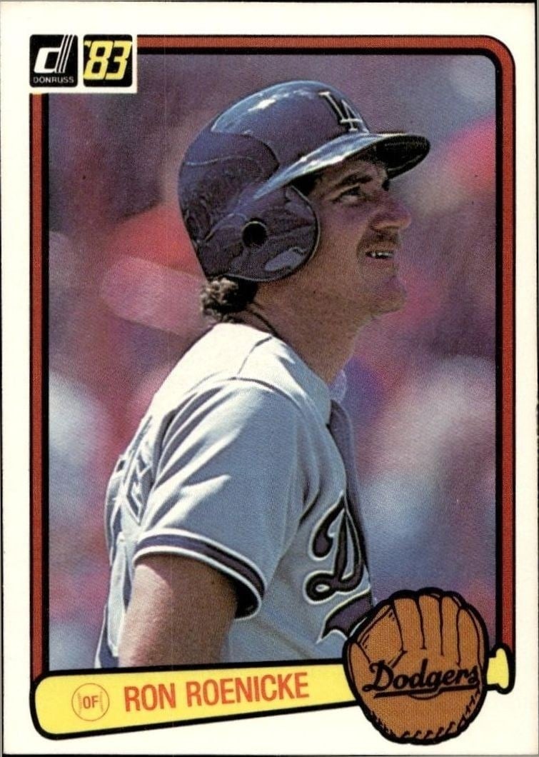 Ron Roenicke 1983 Donruss #327 Baseball Trading Card - Front 1983 Donruss Ron Roenicke #327 baseball trading card front