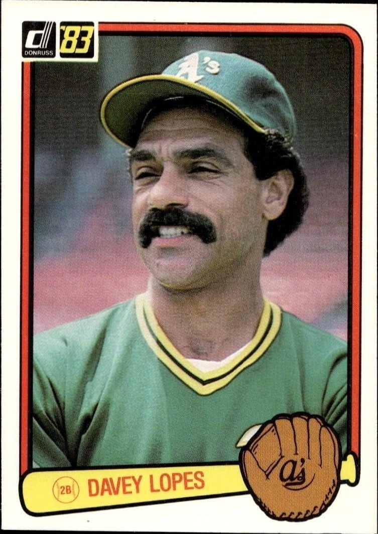 Dave Lopes 1983 Donruss #339 Baseball Trading Card - Front 1983 Donruss Dave Lopes #339 baseball trading card front