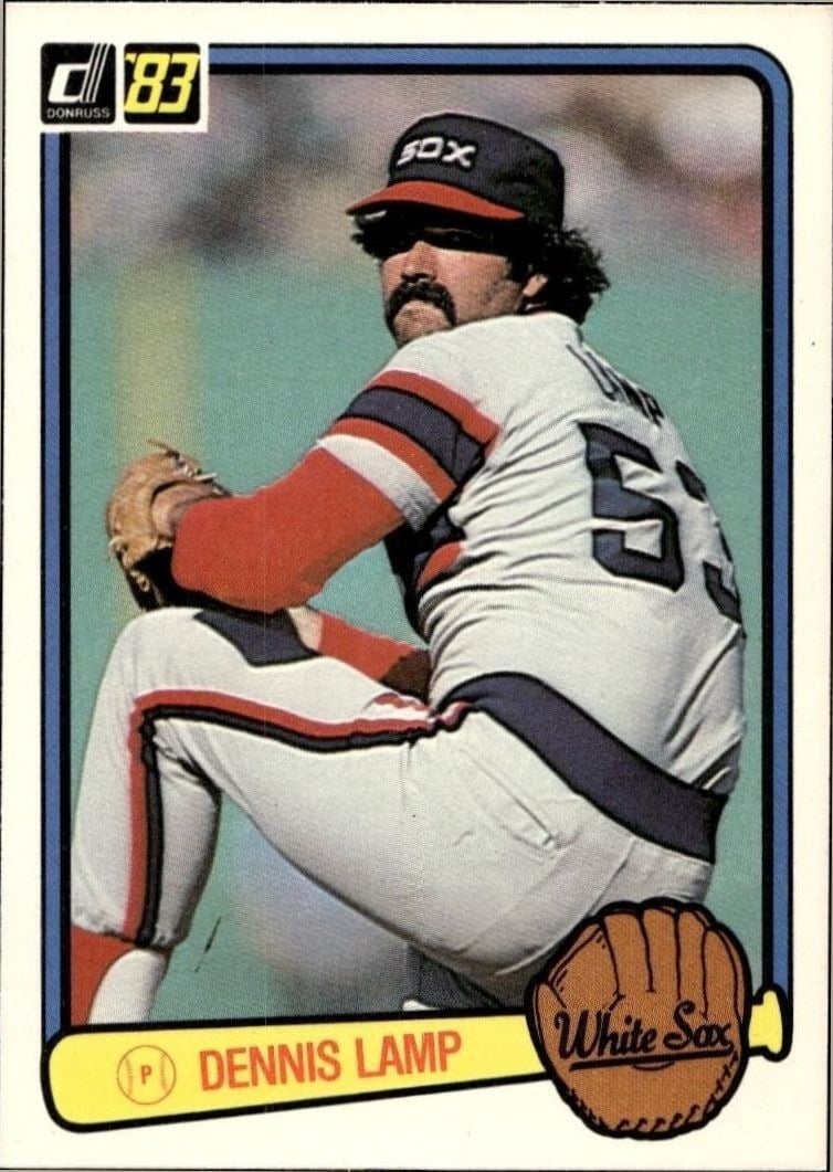 Dennis Lamp 1983 Donruss #165 Baseball Trading Card - Front 1983 Donruss Dennis Lamp #165 baseball trading card front
