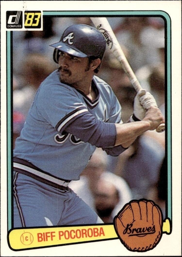 Biff Pocoroba 1983 Donruss #436 Baseball Trading Card - Front 1983 Donruss Biff Pocoroba #436 baseball trading card front