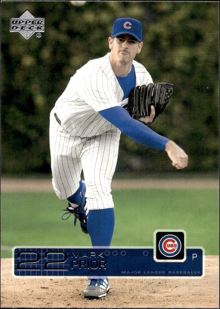 Mark Prior 2003 Upper Deck #172 Baseball Trading Card - Front 2003 Upper Deck Mark Prior #172 baseball trading card front