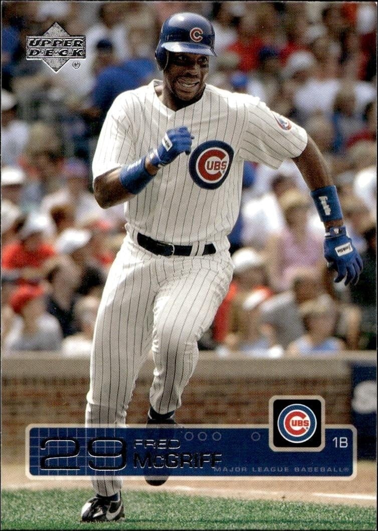 Fred McGriff 2003 Upper Deck #169 Baseball Trading Card - Front 2003 Upper Deck Fred McGriff #169 baseball trading card front