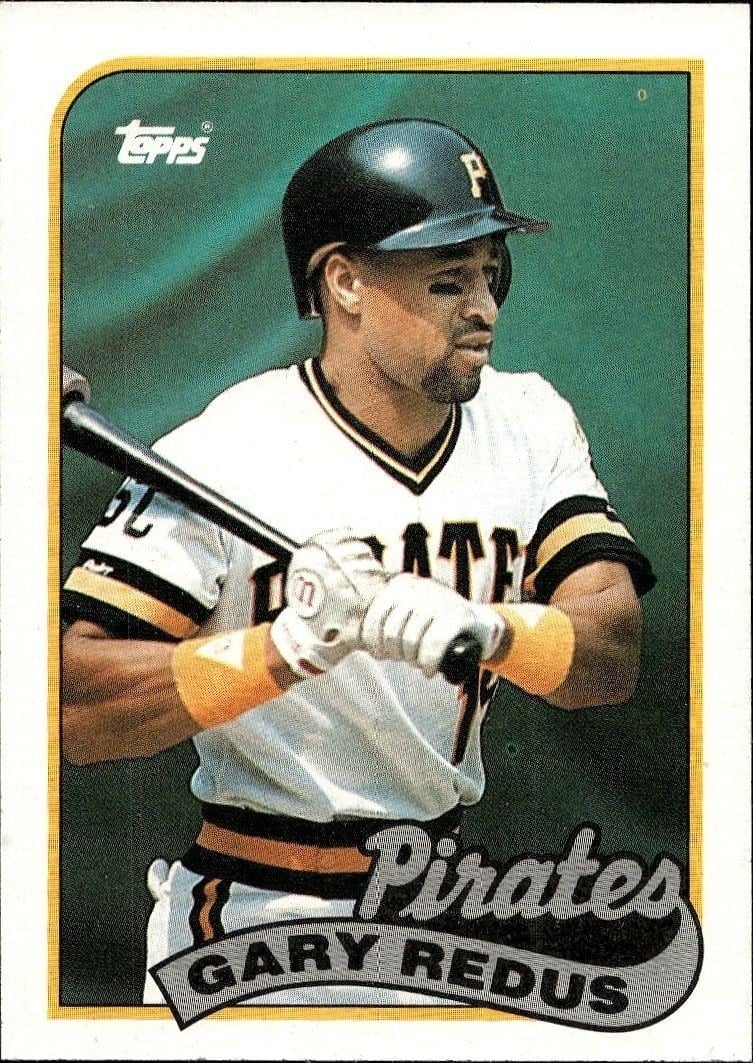 Gary Redus 1989 Topps #281 Baseball Trading Card - Front 1989 Topps Gary Redus #281 baseball trading card front
