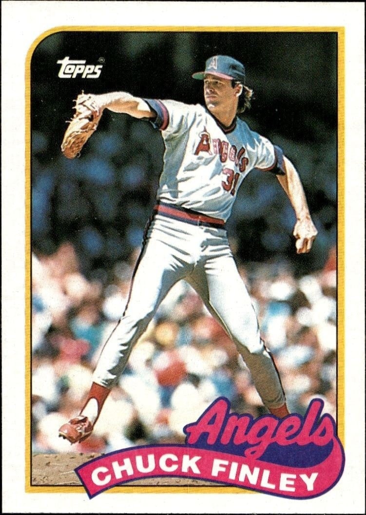 Chuck Finley 1989 Topps #708 Baseball Trading Card - Front 1989 Topps Chuck Finley #708 baseball trading card front