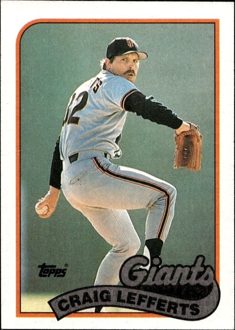 Craig Lefferts 1989 Topps #372 Baseball Trading Card - Front 1989 Topps Craig Lefferts #372 baseball trading card front