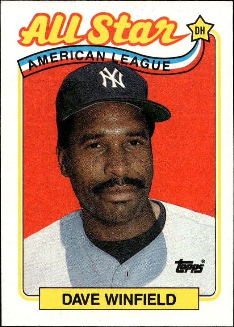 1989 Topps Dave Winfield #407 trading card