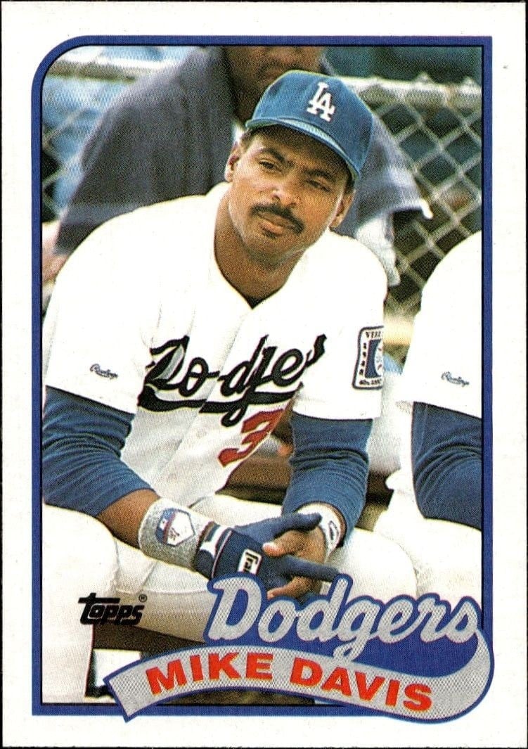 Mike Davis 1989 Topps #277 Baseball Trading Card - Front 1989 Topps Mike Davis #277 baseball trading card front