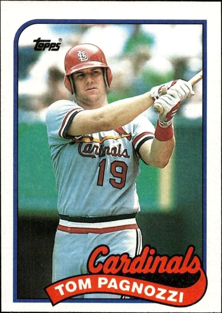 1989 Topps Tom Pagnozzi #208 trading card