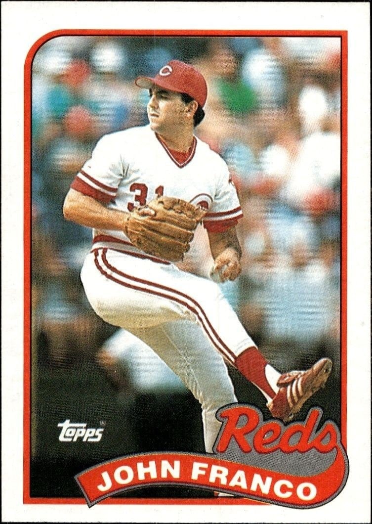 John Franco 1989 Topps #290 Baseball Trading Card - Front 1989 Topps John Franco #290 baseball trading card front