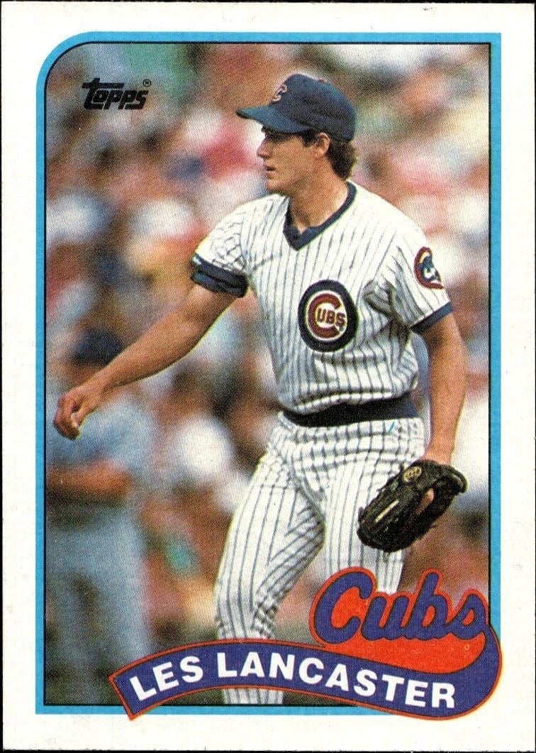 Les Lancaster 1989 Topps #694 Baseball Trading Card - Front 1989 Topps Les Lancaster #694 baseball trading card front