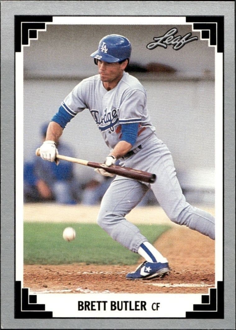 1991 Leaf Brett Butler #411 trading card