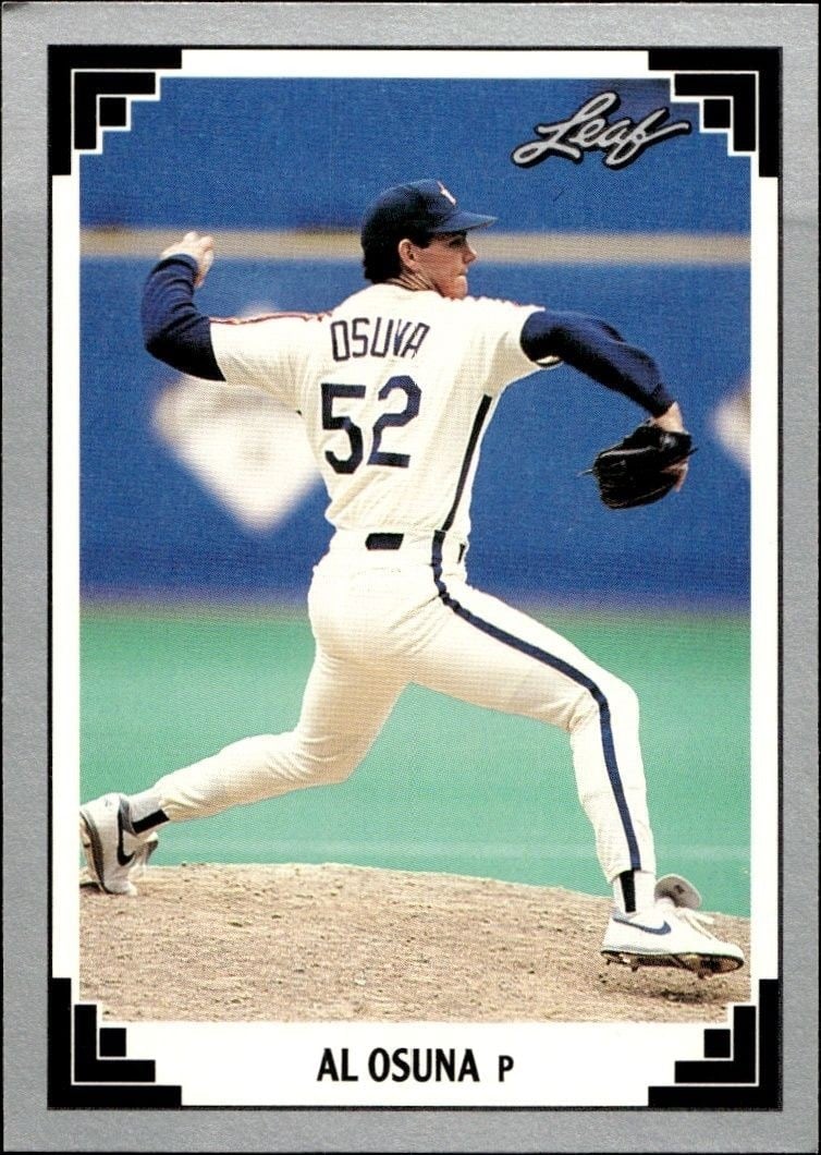 Al Osuna 1991 Leaf #492 Baseball Trading Card - Front 1991 Leaf Al Osuna #492 baseball trading card front