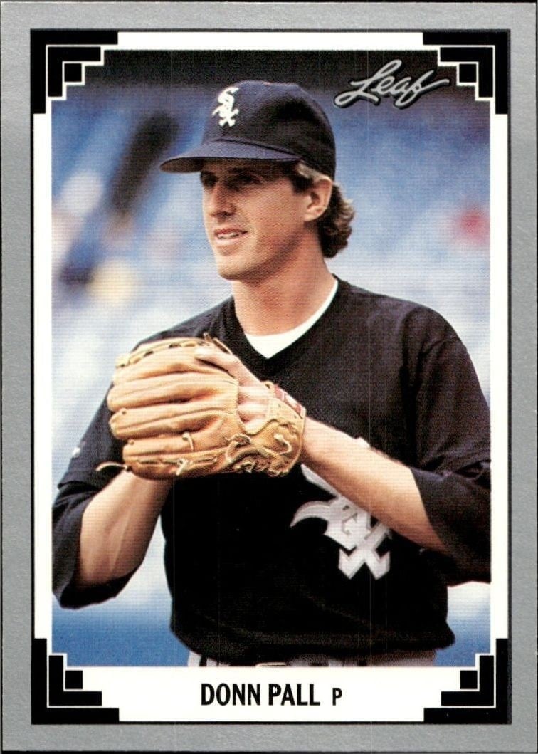 Donn Pall 1991 Leaf #468 Baseball Trading Card - Front 1991 Leaf Donn Pall #468 baseball trading card front