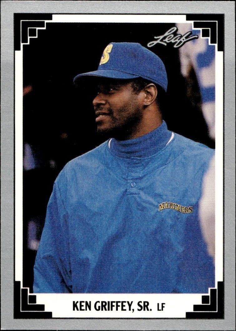 Ken Griffey, Sr. 1991 Leaf #503 Baseball Trading Card - Front 1991 Leaf Ken Griffey, Sr. #503 baseball trading card front