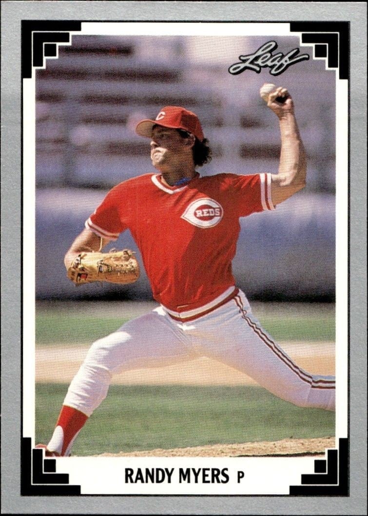 1991 Leaf Randy Myers #504 trading card