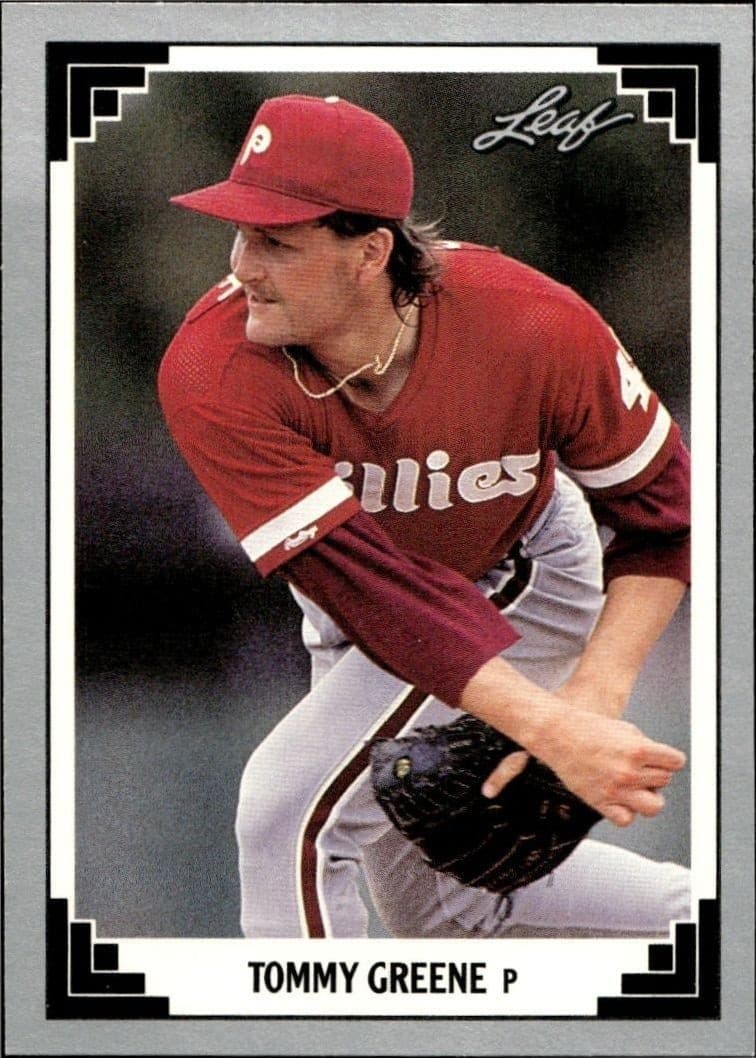 1991 Leaf Tommy Greene #524 trading card