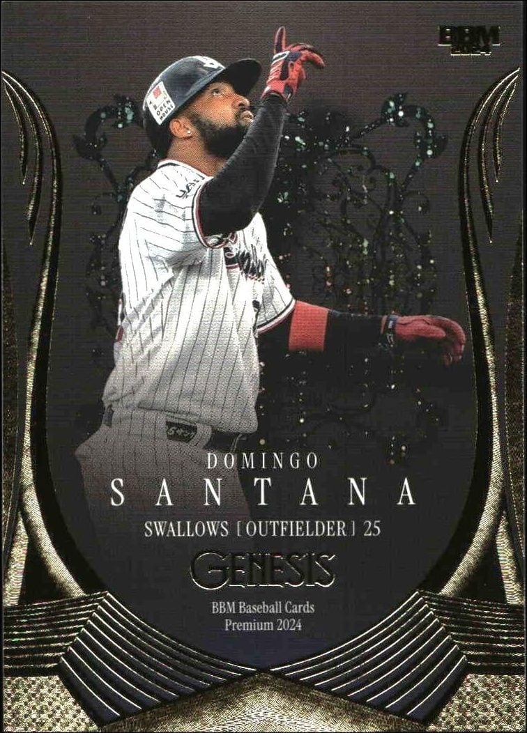 Domingo Santana 2024 Baseball Magazine Genesis #45 Baseball Trading Card - Front 2024 Baseball Magazine Genesis Domingo Santana #45 baseball trading card front