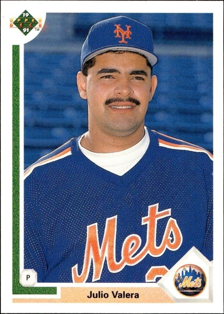 Julio Valera 1991 Upper Deck Low Number #534 Baseball Trading Card - Front 1991 Upper Deck Low Number Julio Valera #534 baseball trading card front