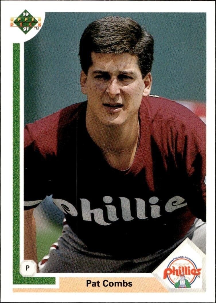 Pat Combs 1991 Upper Deck Low Number #537 Baseball Trading Card - Front 1991 Upper Deck Low Number Pat Combs #537 baseball trading card front