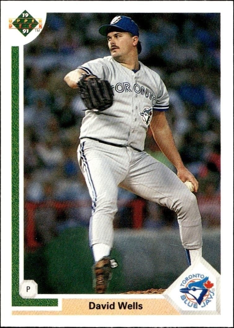 David Wells 1991 Upper Deck Low Number #583 Baseball Trading Card - Front 1991 Upper Deck Low Number David Wells #583 baseball trading card front