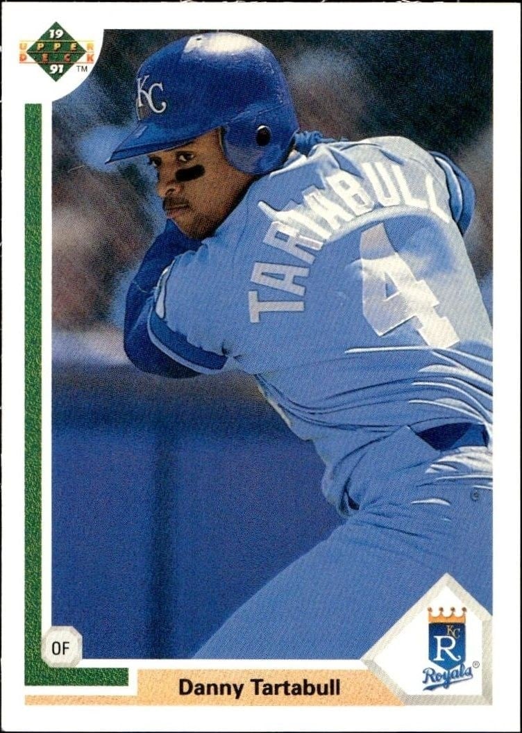 Danny Tartabull 1991 Upper Deck Low Number #523 Baseball Trading Card - Front 1991 Upper Deck Low Number Danny Tartabull #523 baseball trading card front