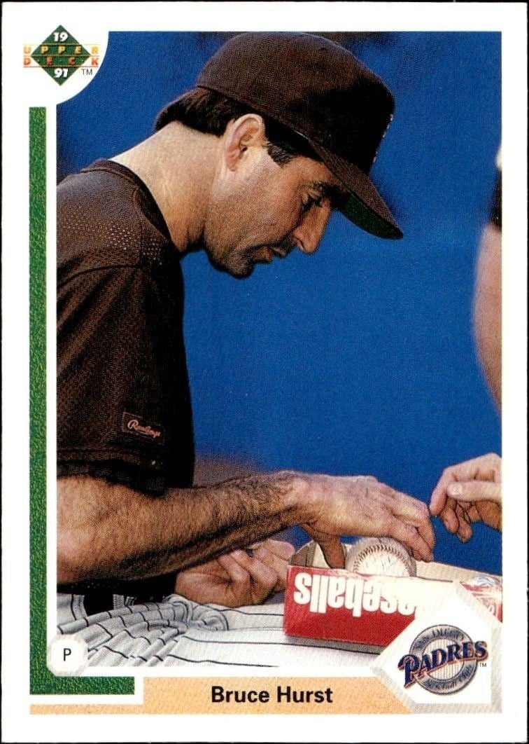 Bruce Hurst 1991 Upper Deck Low Number #602 Baseball Trading Card - Front 1991 Upper Deck Low Number Bruce Hurst #602 baseball trading card front