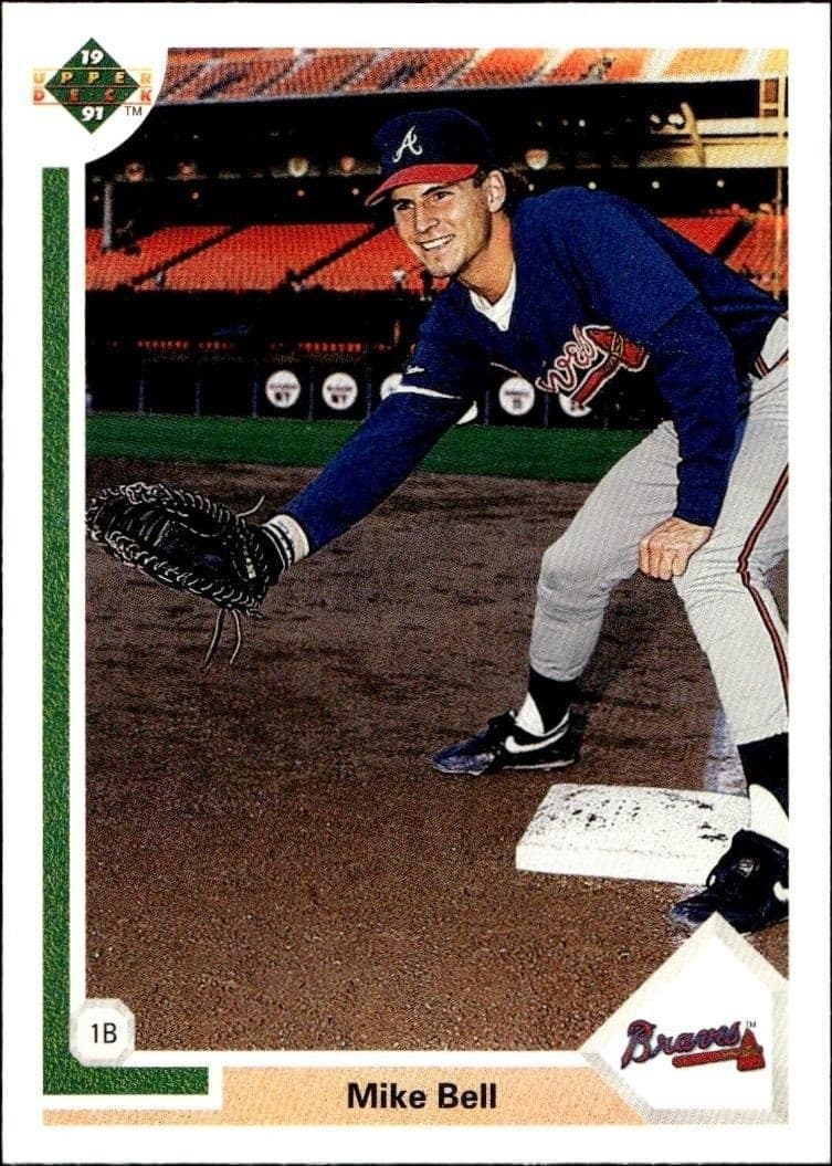 1991 Upper-Deck Low Number Mike Bell #644 trading card