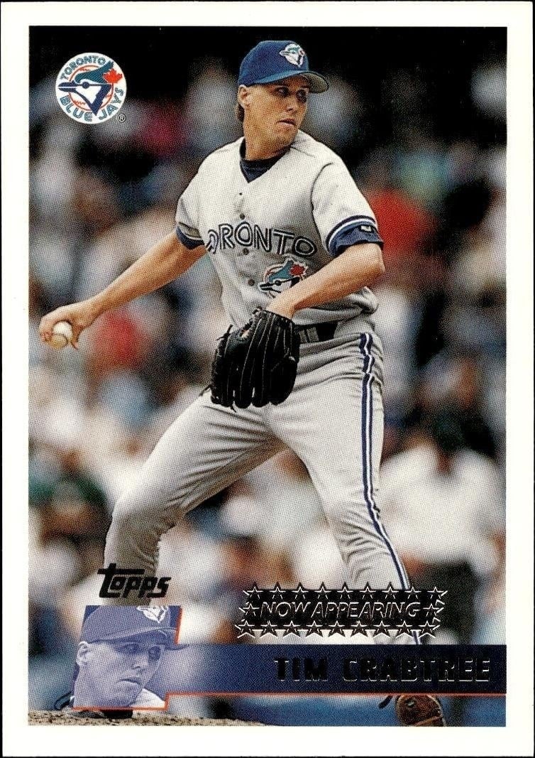 Tim Crabtree 1996 Topps Series 2 #351 Baseball Trading Card - Front 1996 Topps Series 2 Tim Crabtree #351 baseball trading card front