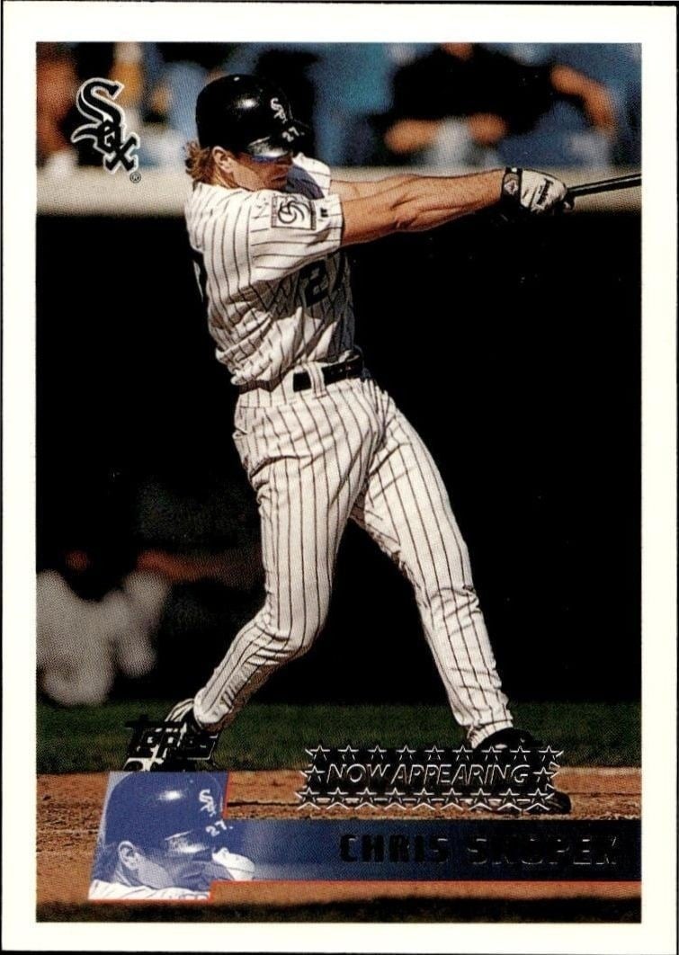 Chris Snopek 1996 Topps Series 2 #345 Baseball Trading Card - Front 1996 Topps Series 2 Chris Snopek #345 baseball trading card front