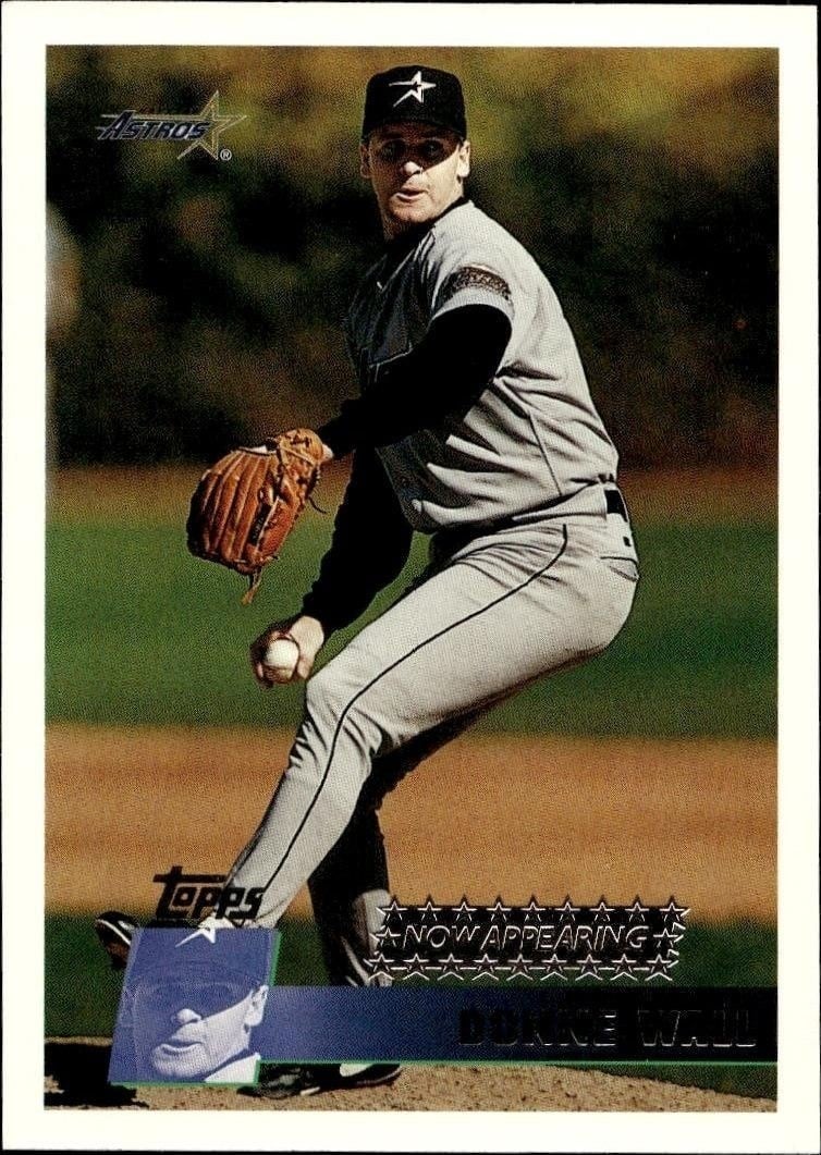 Donne Wall 1996 Topps Series 2 #341 Baseball Trading Card - Front 1996 Topps Series 2 Donne Wall #341 baseball trading card front