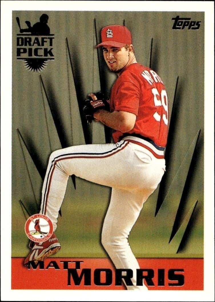 Matt Morris 1996 Topps Series 2 #232 Baseball Trading Card - Front 1996 Topps Series 2 Matt Morris #232 baseball trading card front