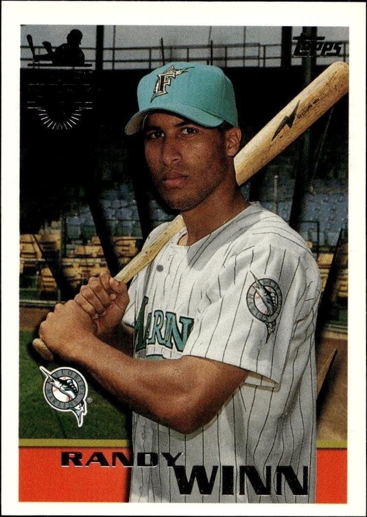 Randy Winn 1996 Topps Series 2 #235 Baseball Trading Card - Front 1996 Topps Series 2 Randy Winn #235 baseball trading card front