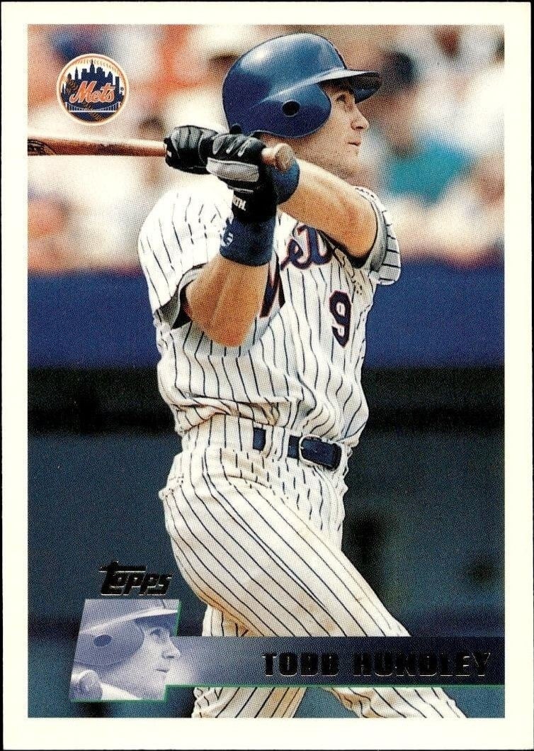 Todd Hundley 1996 Topps Series 2 #409 Baseball Trading Card - Front 1996 Topps Series 2 Todd Hundley #409 baseball trading card front