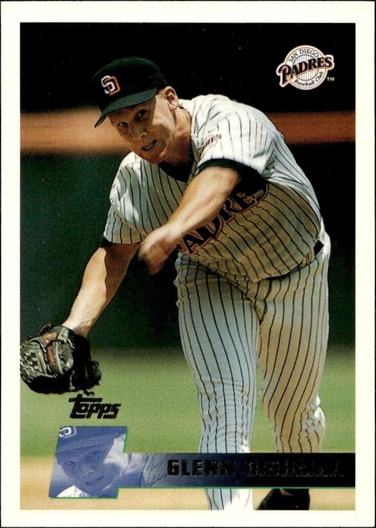 Glenn Dishman 1996 Topps Series 2 #410 Baseball Trading Card - Front 1996 Topps Series 2 Glenn Dishman #410 baseball trading card front
