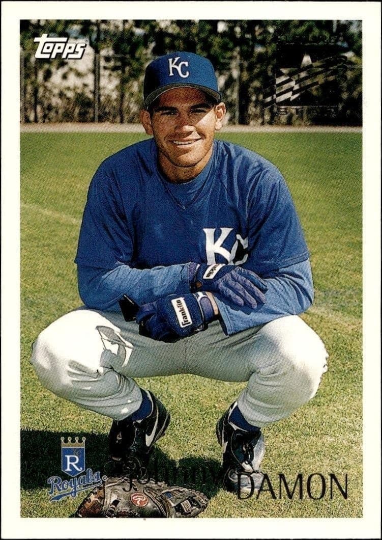 1996 Topps Series 1 Johnny Damon #215 trading card